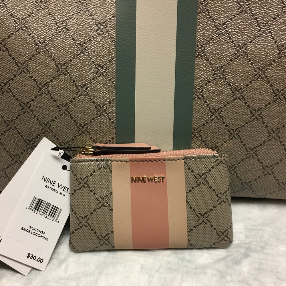 NWT Nine West Astoria Zip Pouch Key Chain